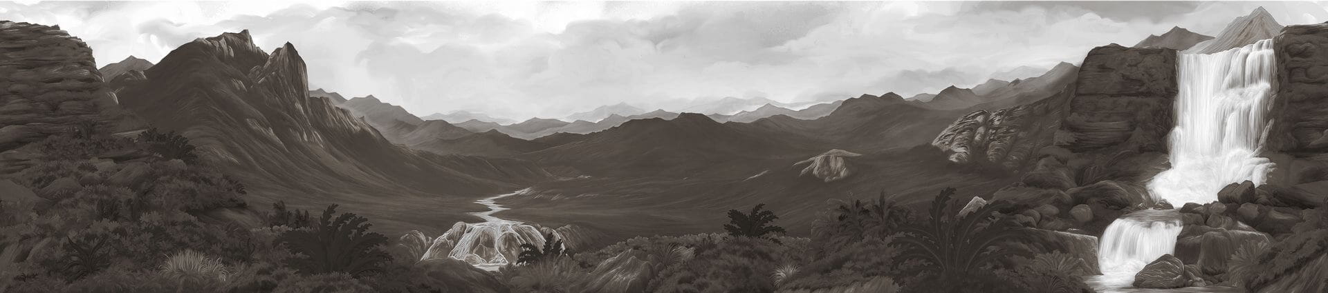 Fototapeta krajobraz gór London Art BNV10 D Les Glaces Enchantees Tale Books: Bon Voyage Cap.1