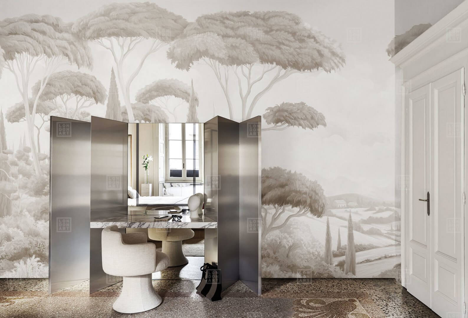 Fototapeta śródziemnomorski krajobraz London Art BNV08 D Le Cœur Mediterraneen Tale Books: Bon Voyage Cap.1