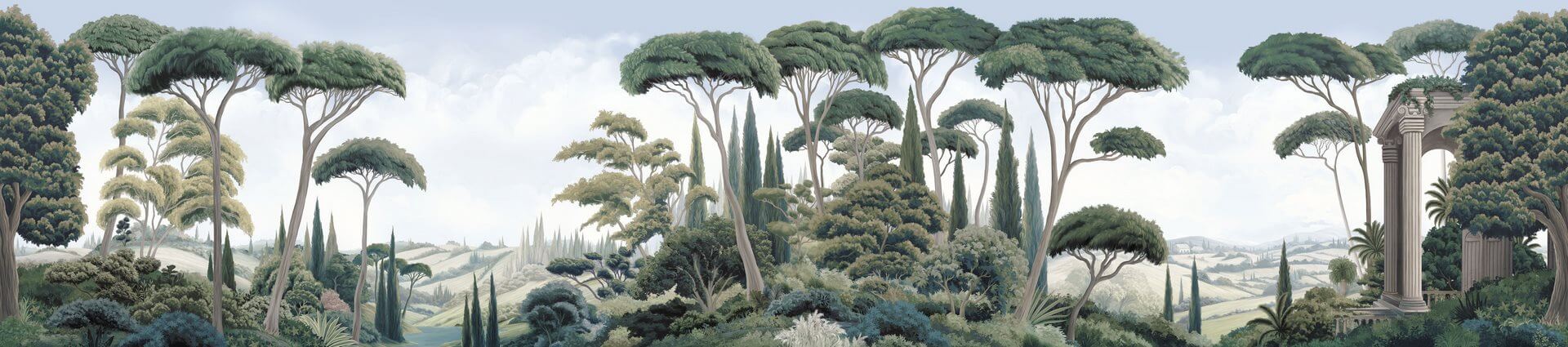 Fototapeta śródziemnomorski krajobraz London Art BNV08 A Le Cœur Mediterraneen Tale Books: Bon Voyage Cap.1