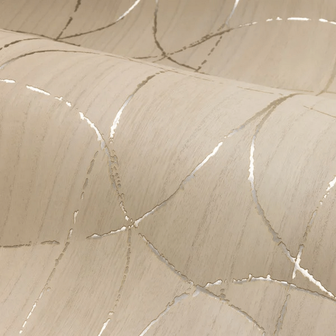 Tapeta fornir i metaliczne linie Casamance 71761630  Splendeur Traversee