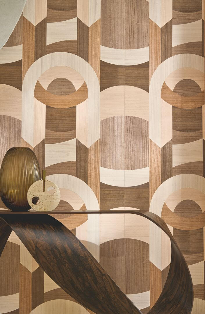Tapeta fornir geometryczna art-deco Casamance 71780116 Traversee