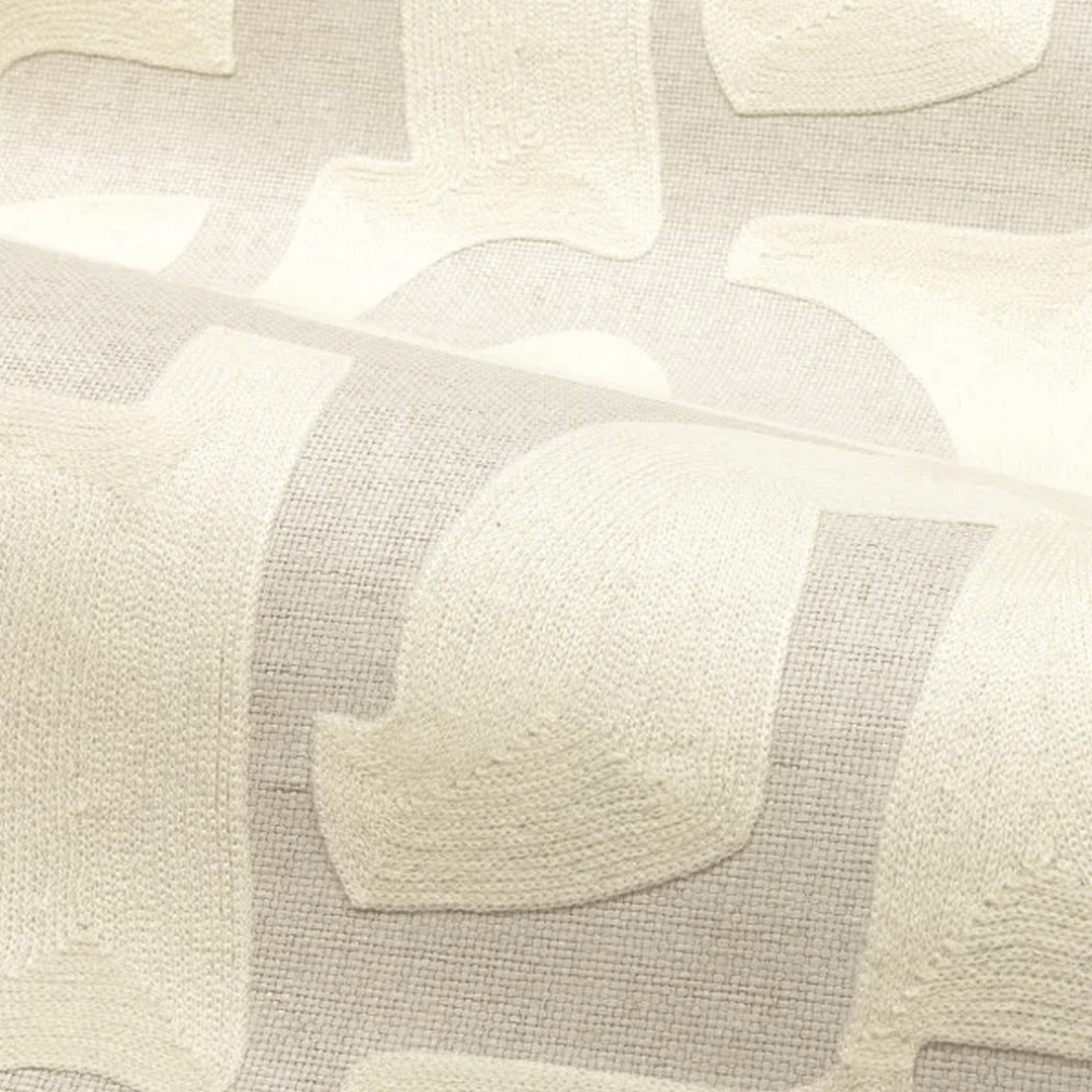 Tapeta z haftowanym organicznym wzorem Casamance 71820104 Sonate Traversee