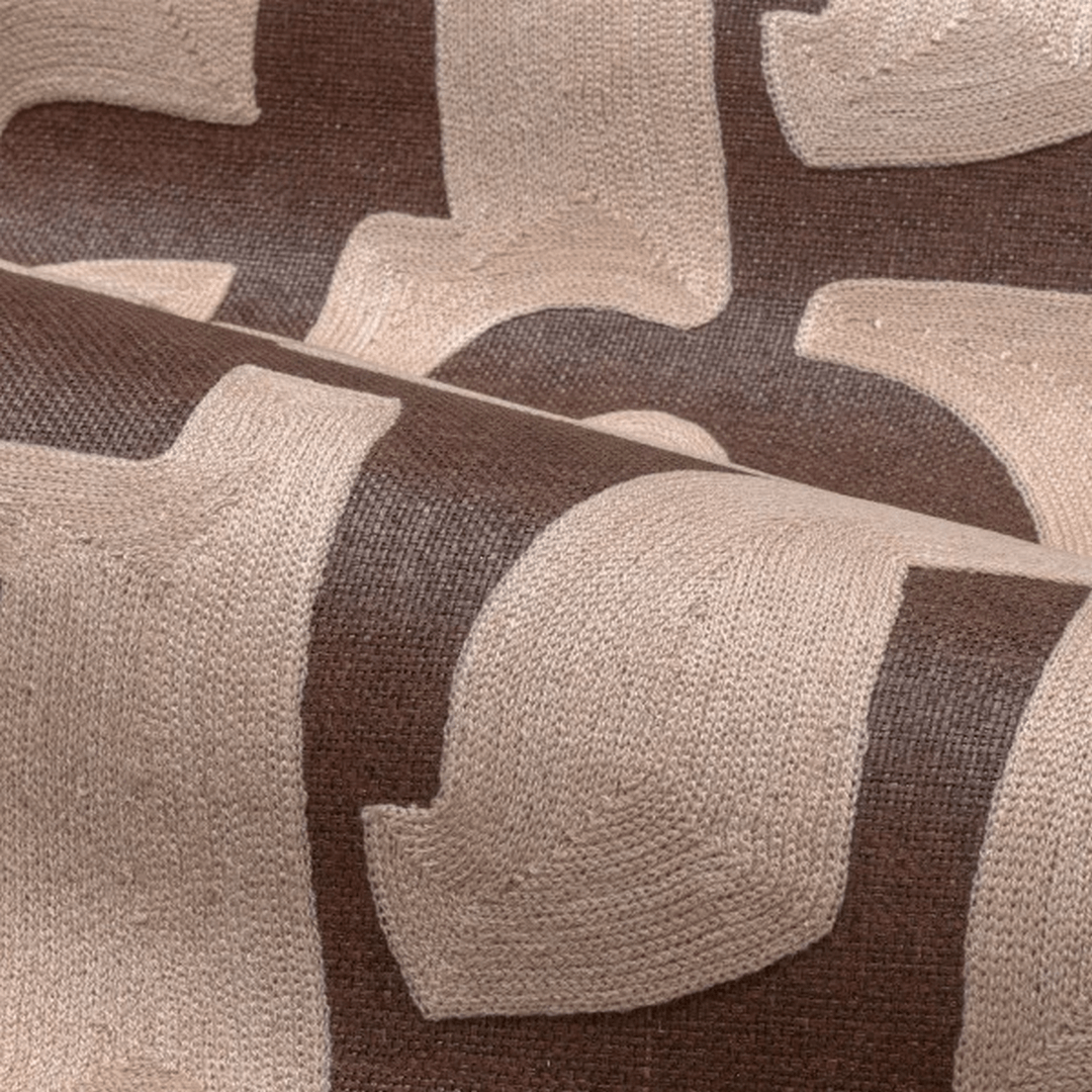 Tapeta z haftowanym organicznym wzorem Casamance 71820410 Sonate Traversee