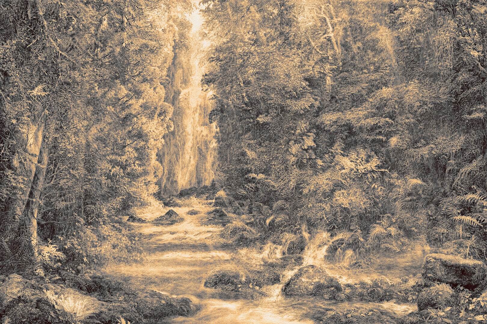 Fototapeta krajobraz natury w stylu vintage Lorenso TPA 0125 0135 01 Mossy