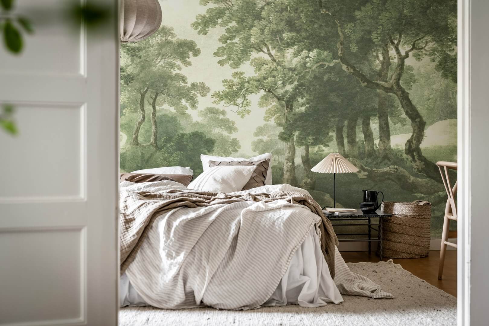 Fototapeta krajobraz natury Rebel Walls R20915 The Vintage Grove Spring Green Hot Pops