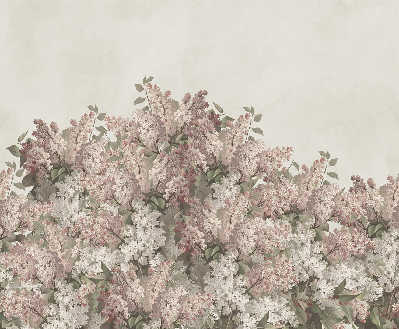 Fototapeta kwiaty bzu Rebel Walls R20919 Syringa Flowers Pink Hot Pops