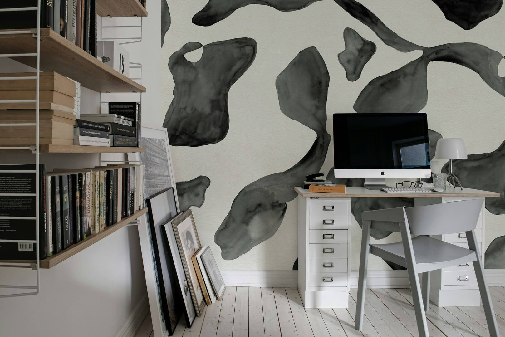 Fototapeta abstrakcyjne kształty Rebel Walls R21160 Abstract Motifs Black White Hot Pops