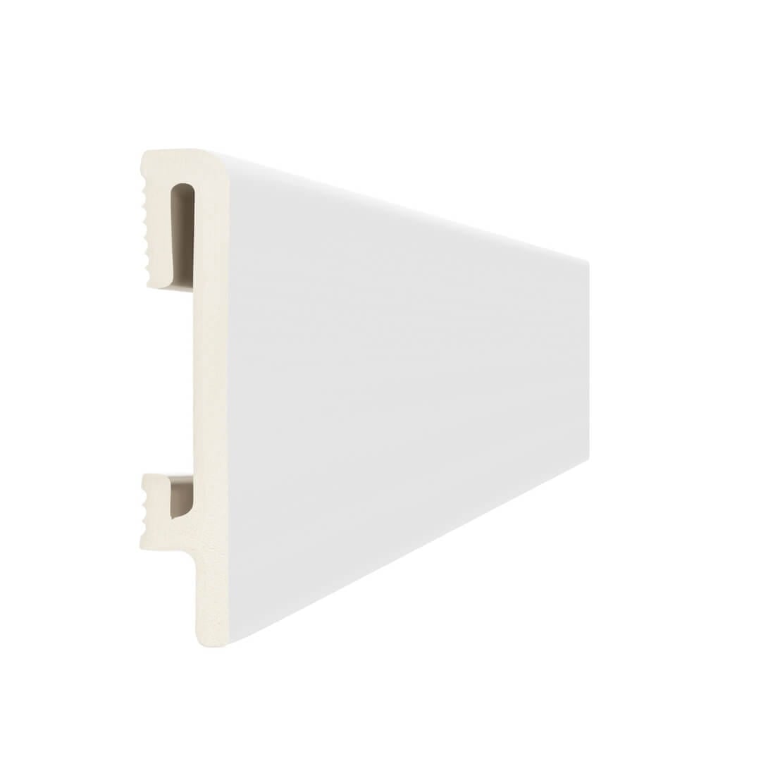 Listwa przypodłogowa malowana -  biała PF080 DuroFit – wys. 8 cm