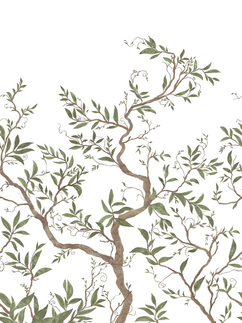 Fototapeta drzewa Rebel Walls R20343 Branches of Dreams White Poetic