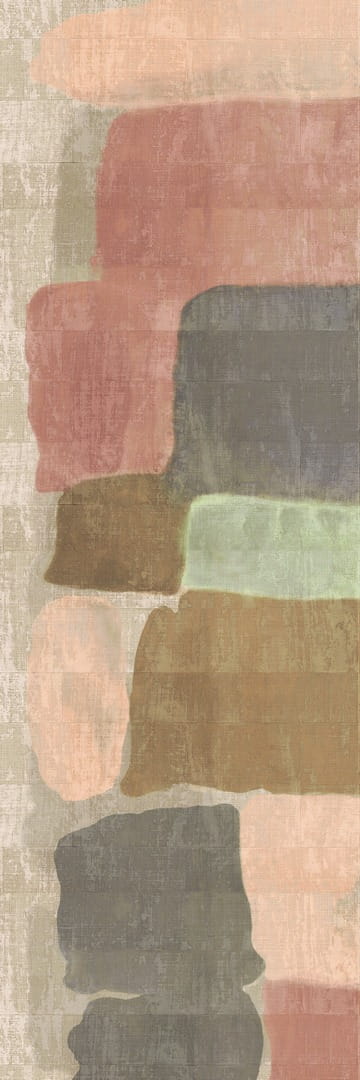 Mural abstrakcyjny na splocie z rafii Elitis VP 964 01 Palette Atelier D'artiste II