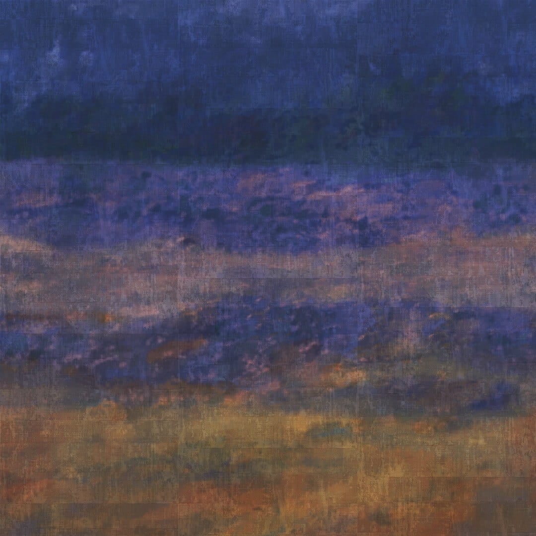 Mural artystyczny zachód słońca Elitis VP 965 01 Eternité Atelier D'artiste II