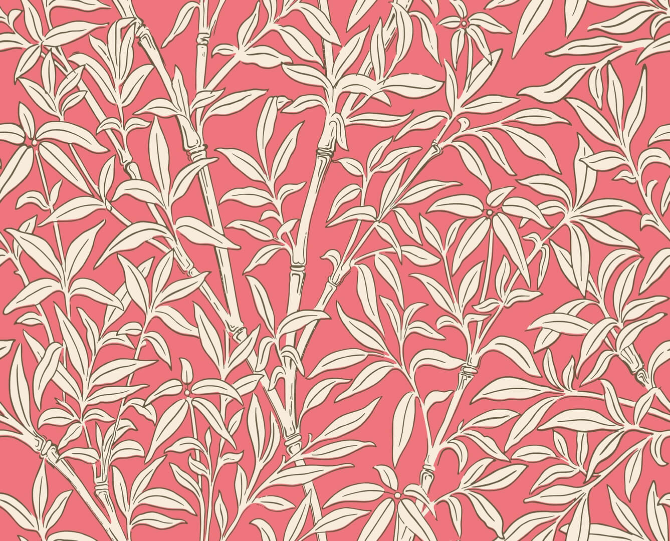 Tapeta pędy i liście bambusa Cole & Son 127/1001 Bamboo Classics Collection Vol.I