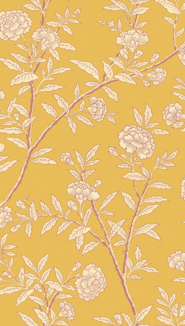 Tapeta roślinna w stylu chinoiserie Cole & Son 127/3015 Roseberry Classics Collection Vol.I