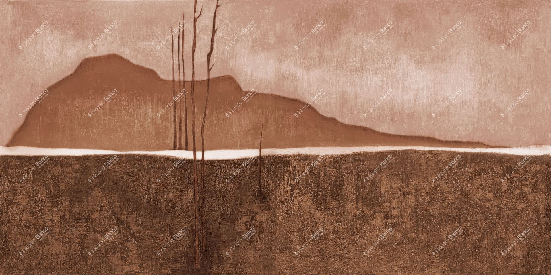 Fototapeta malarski krajobraz Inkiostro Bianco NAMASTE INKLINI2501 Monochrome