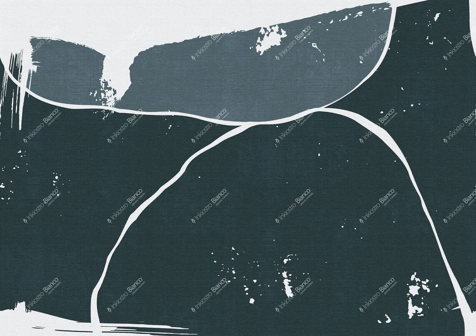 Fototapeta abstrakcyjna Inkiostro Bianco ULURU INKIKUN2502 Monochrome