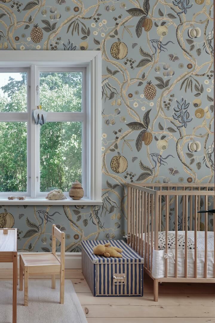 Fototapeta botaniczna Sandberg S10580 Tree of Life Mural Light Blue Herbarium