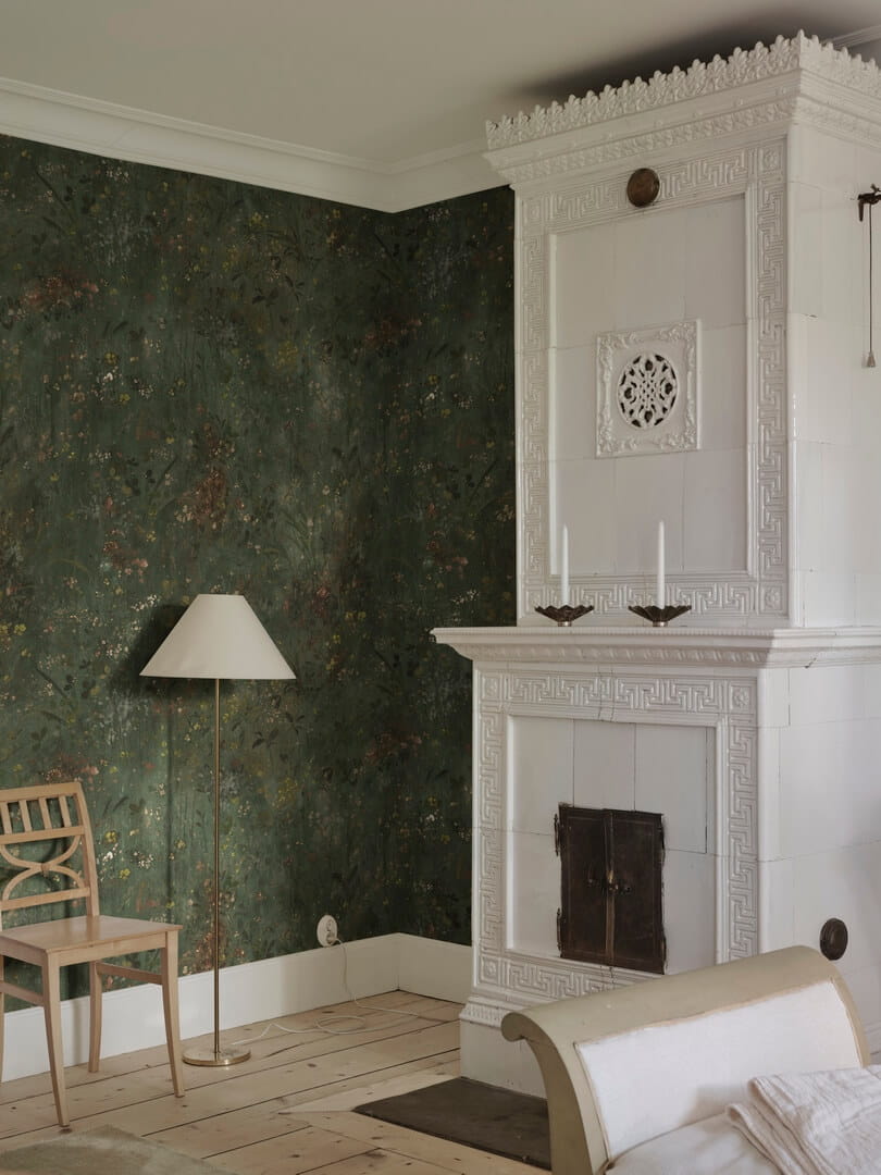 Fototapeta malarski ogród Sandberg S10594 Juni Forest Green Herbarium