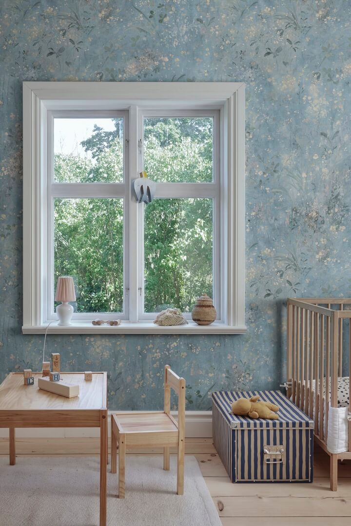 Fototapeta malarski ogród Sandberg S10603 Juni Light Blue Herbarium