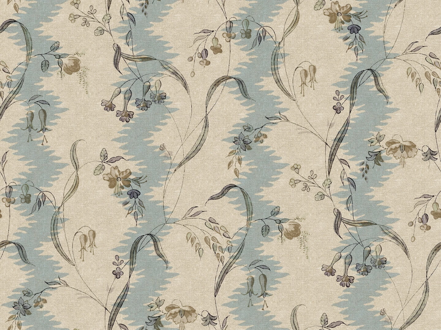 Fototapeta botaniczna Sandberg S10611 Beatrice Misty Blue Herbarium