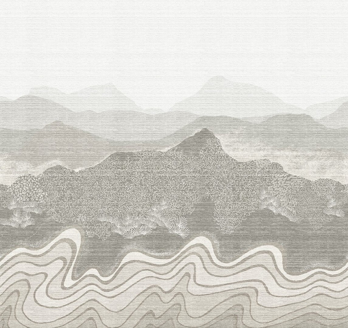 Mural abstrakcyjny pejzaż gór Masureel DGZON2012 Nebula Amazone