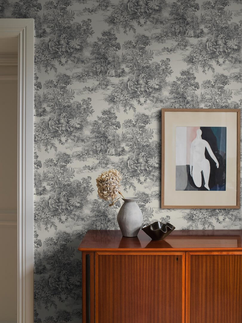 Tapeta scenki rodzajowe Boras Tapeter 7766 Toile de Jouy Adorn
