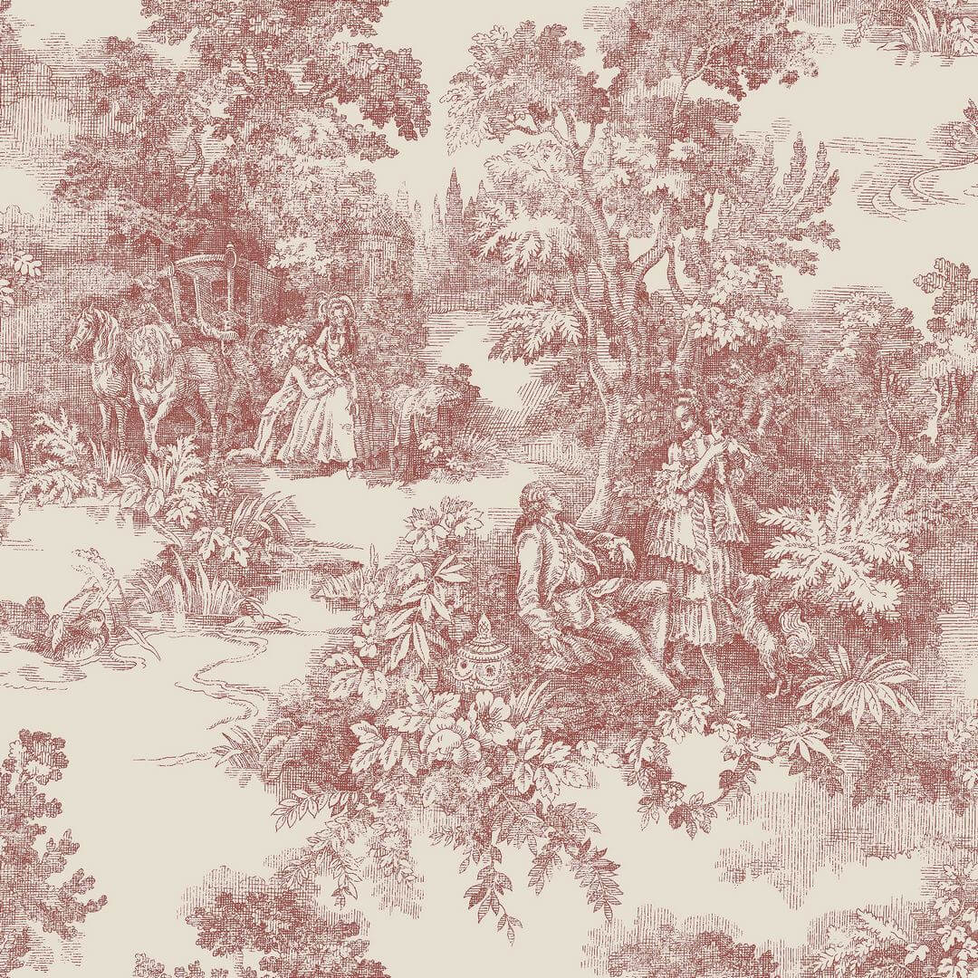 Tapeta scenki rodzajowe Boras Tapeter 7768 Toile de Jouy Adorn