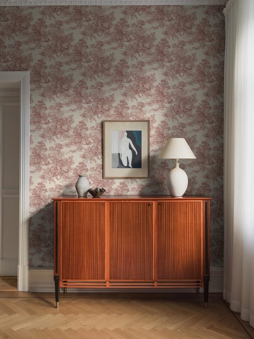 Tapeta scenki rodzajowe Boras Tapeter 7768 Toile de Jouy Adorn