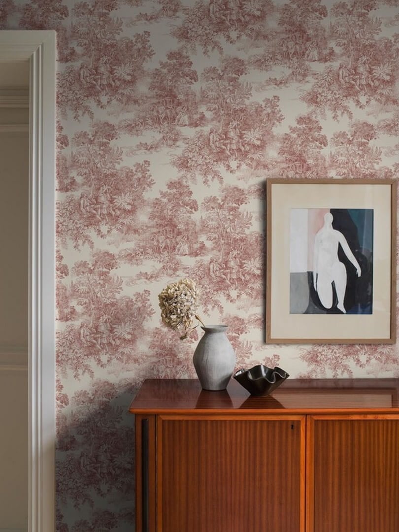 Tapeta scenki rodzajowe Boras Tapeter 7768 Toile de Jouy Adorn