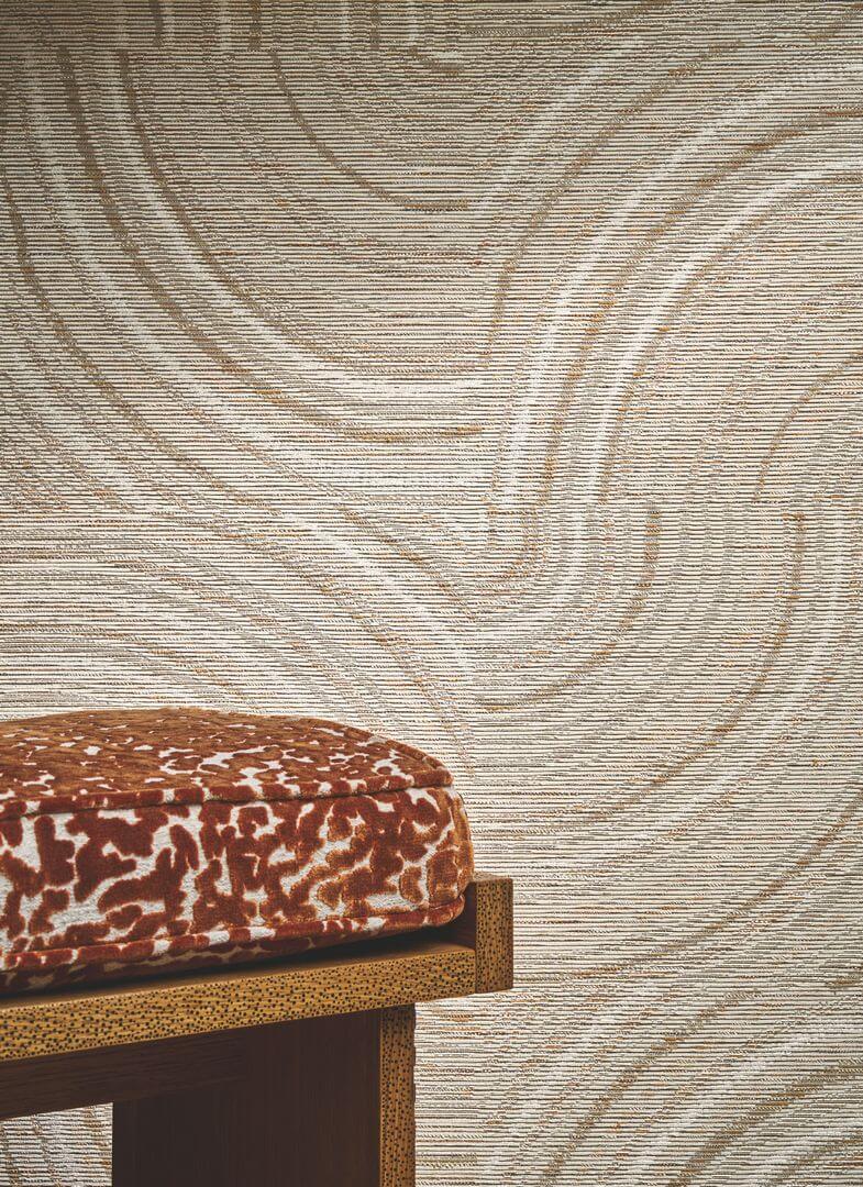 Tapeta tekstylna z geometrycznym wzorem Casamance 71710202 Alentours Manufactura