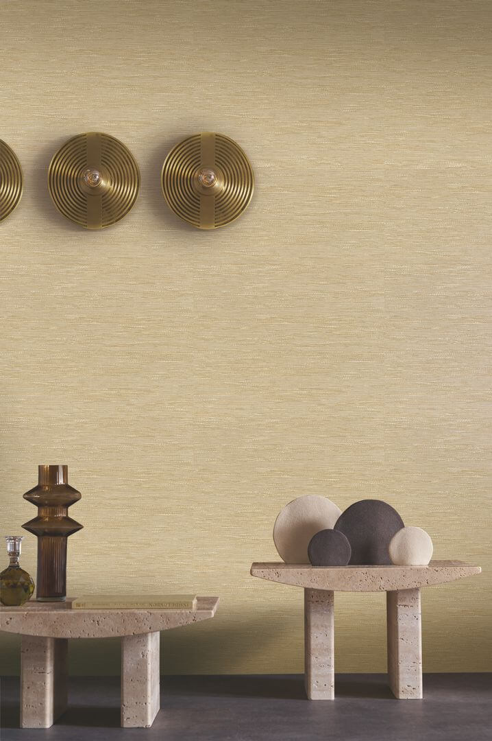Tapeta płótno imitujące japońskie maty Casamance 75342446 Tatami Le Jacquard