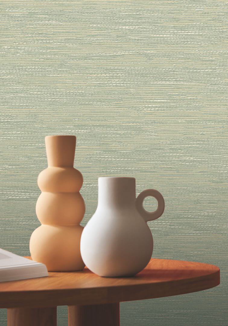 Tapeta płótno imitujące japońskie maty Casamance 75343364 Tatami Le Jacquard