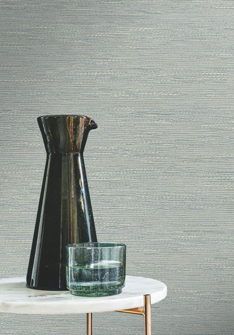Tapeta płótno imitujące japońskie maty Casamance 75343874 Tatami Le Jacquard