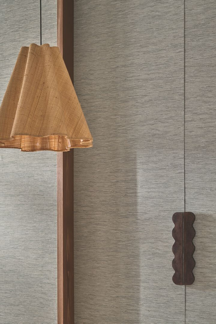 Tapeta płótno imitujące japońskie maty Casamance 75345406 Tatami Le Jacquard