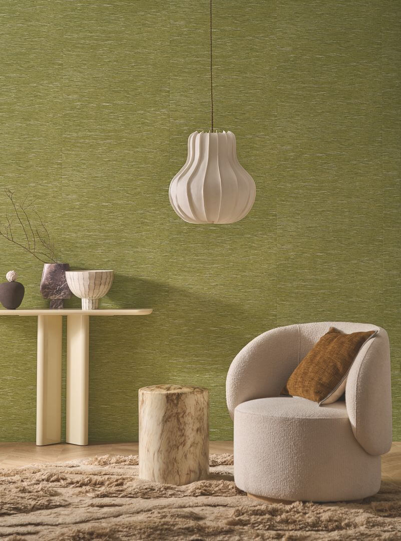 Tapeta płótno imitujące japońskie maty Casamance 75346018 Tatami Le Jacquard