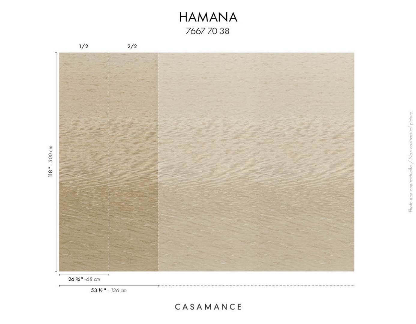 Mural z efektem powierzchni jeziora Casamance 76677038 Hamana Le Jacquard