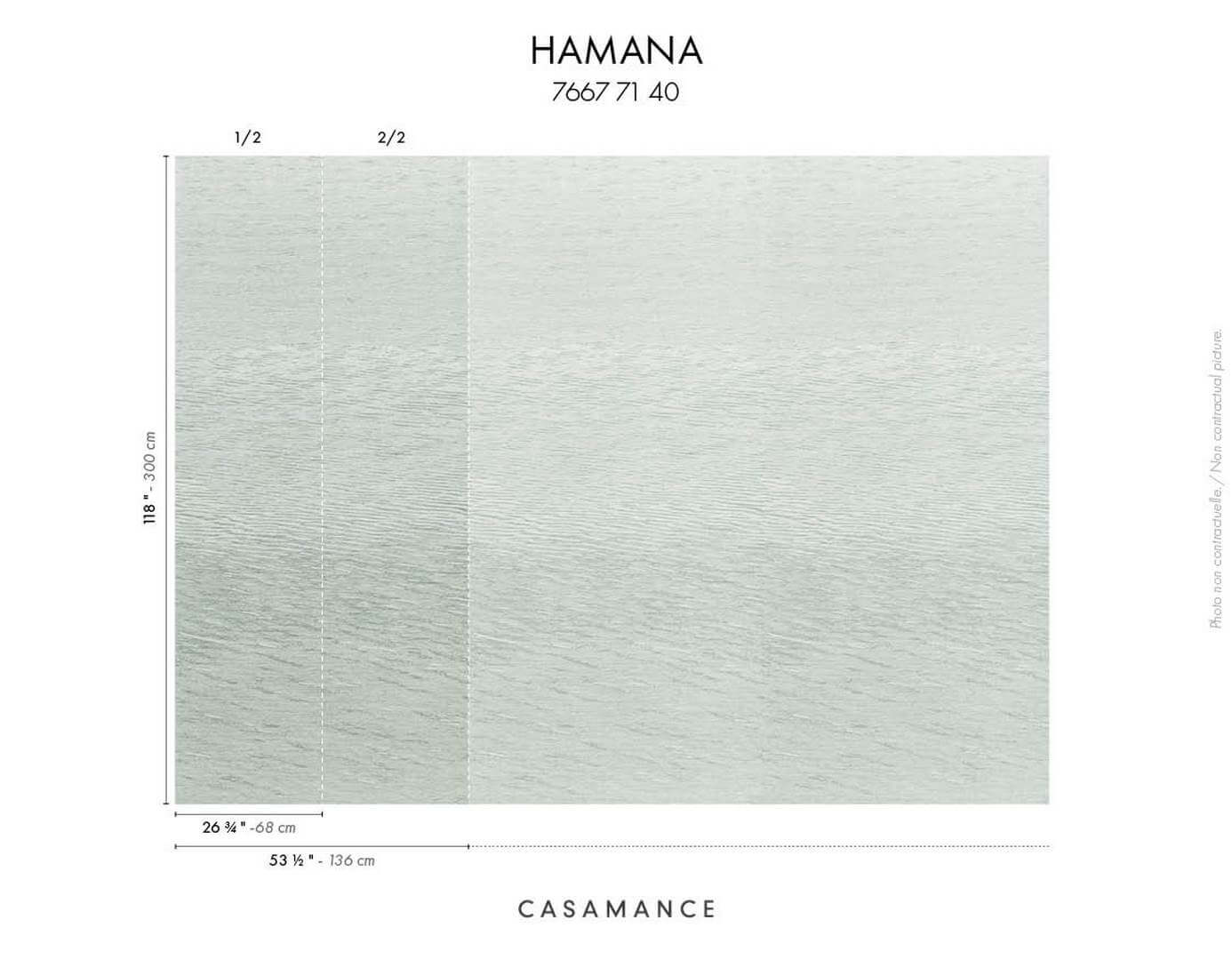 Mural z efektem powierzchni jeziora Casamance 76677140 Hamana Le Jacquard