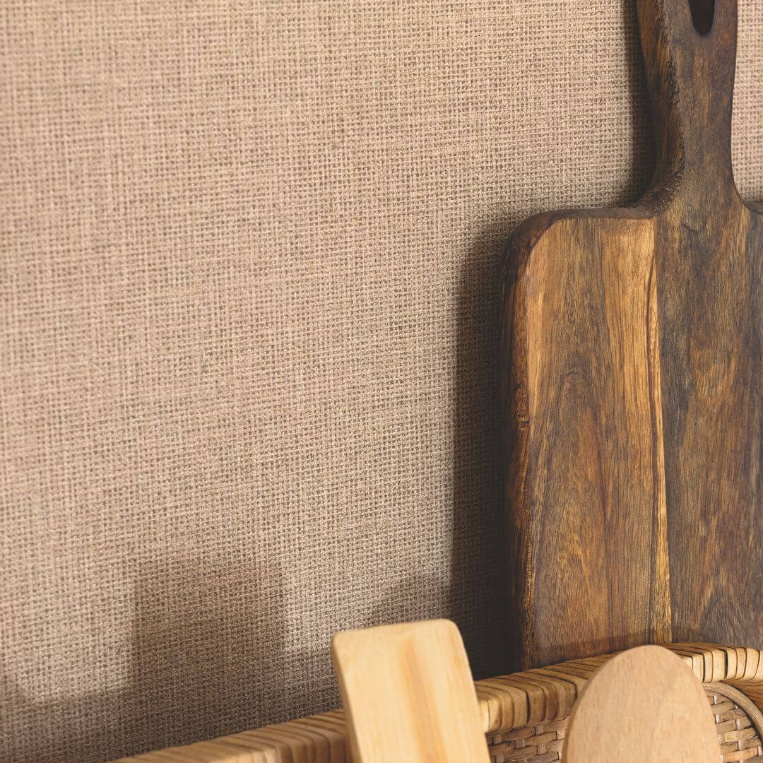 Tapeta imitująca płótno z juty Caselio 104012630 Uni Mat Jute Essentiel