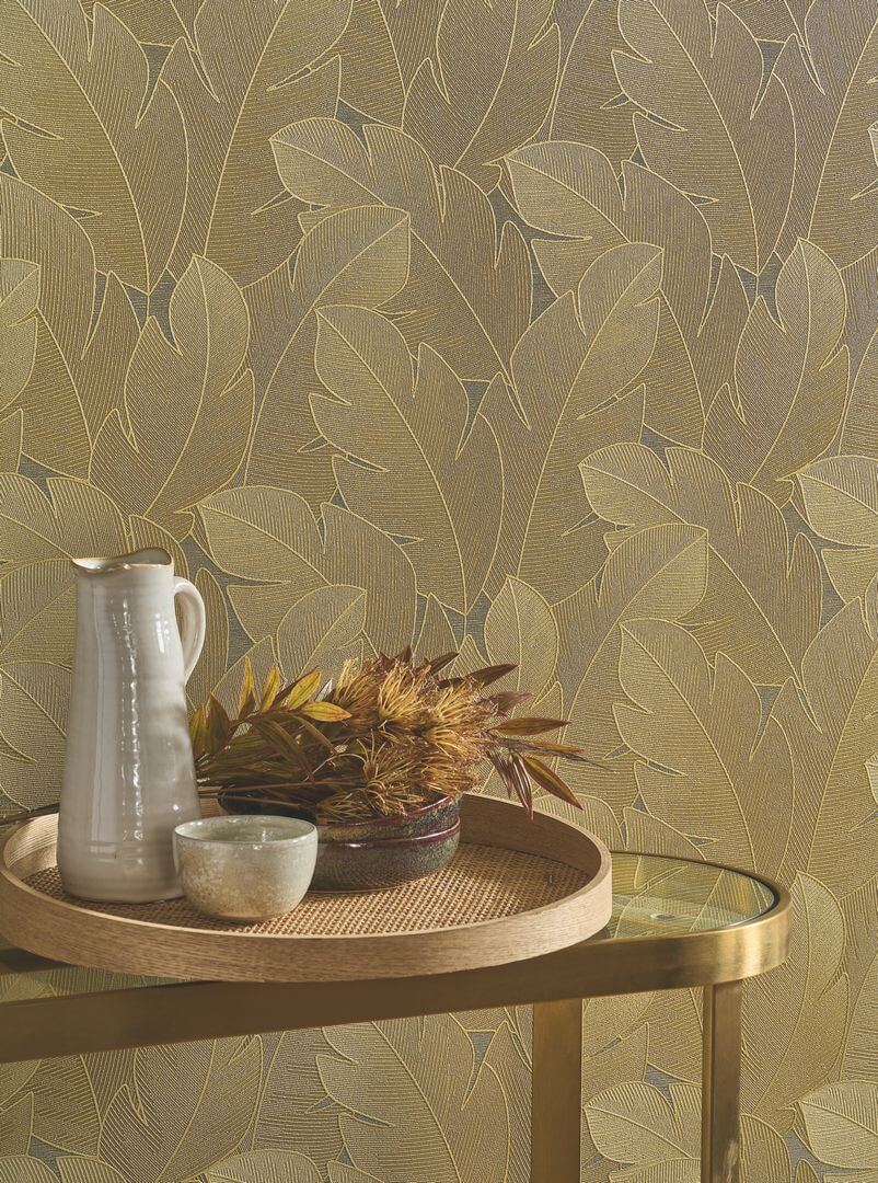 Tapeta duże liście Casadeco VEGE 201292888 Yuto Vegetals