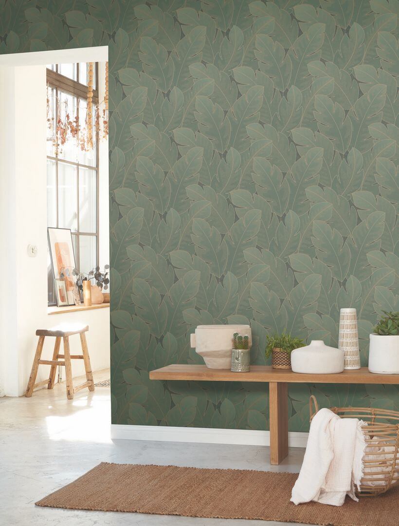 Tapeta duże liście Casadeco VEGE 201297808 Yuto Vegetals