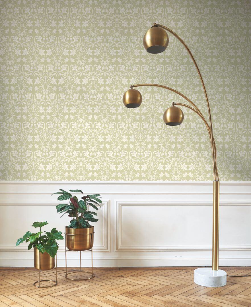 Tapeta roślinny ornament Casadeco HETA 201237245 Primrose Heritage
