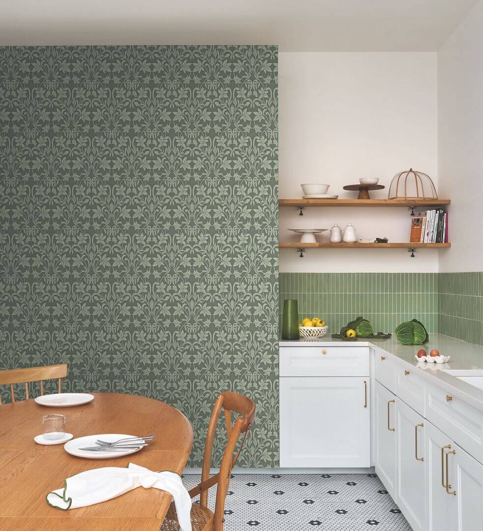Tapeta roślinny ornament Casadeco HETA 201237608 Primrose Heritage