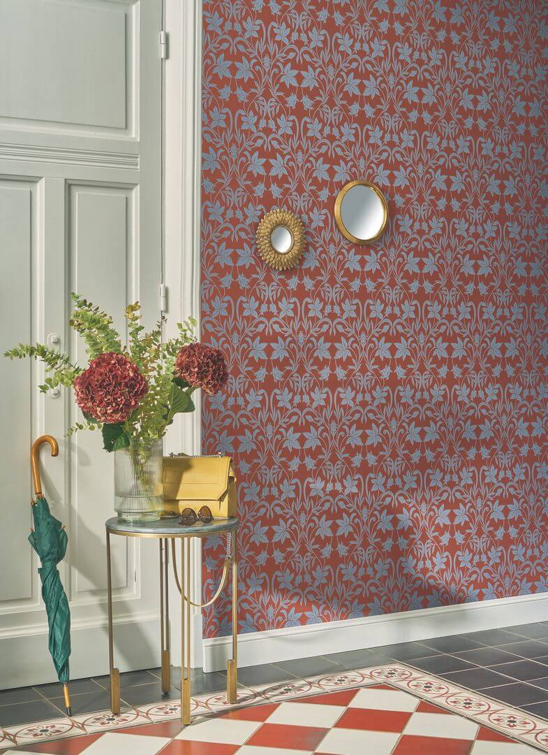 Tapeta roślinny ornament Casadeco HETA 201238665 Primrose Heritage