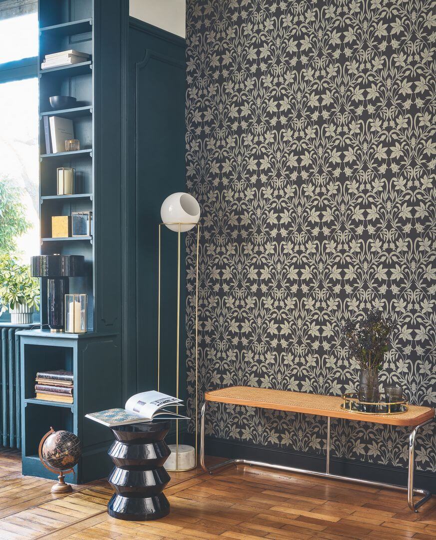 Tapeta roślinny ornament Casadeco HETA 201239371 Primrose Heritage