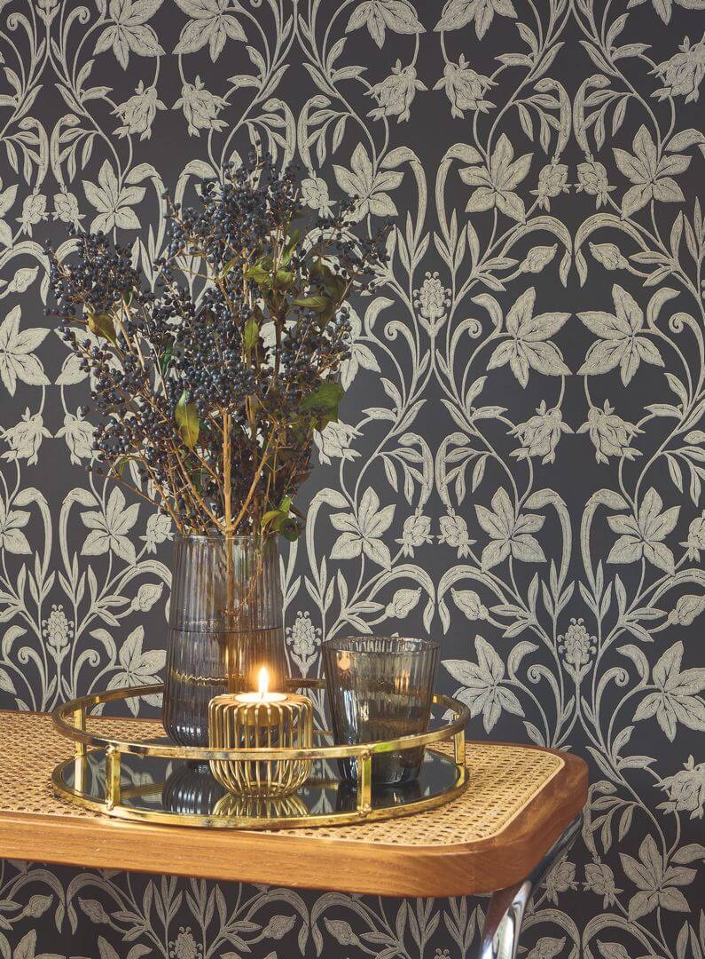 Tapeta roślinny ornament Casadeco HETA 201239371 Primrose Heritage