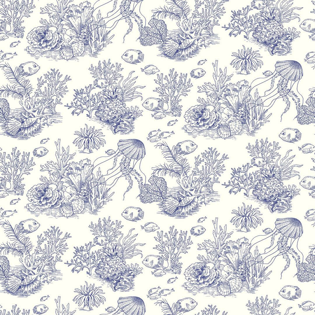 Tapeta koralowce i ryby Casadeco SEAS 201476446 Cote Sauvage Seaside