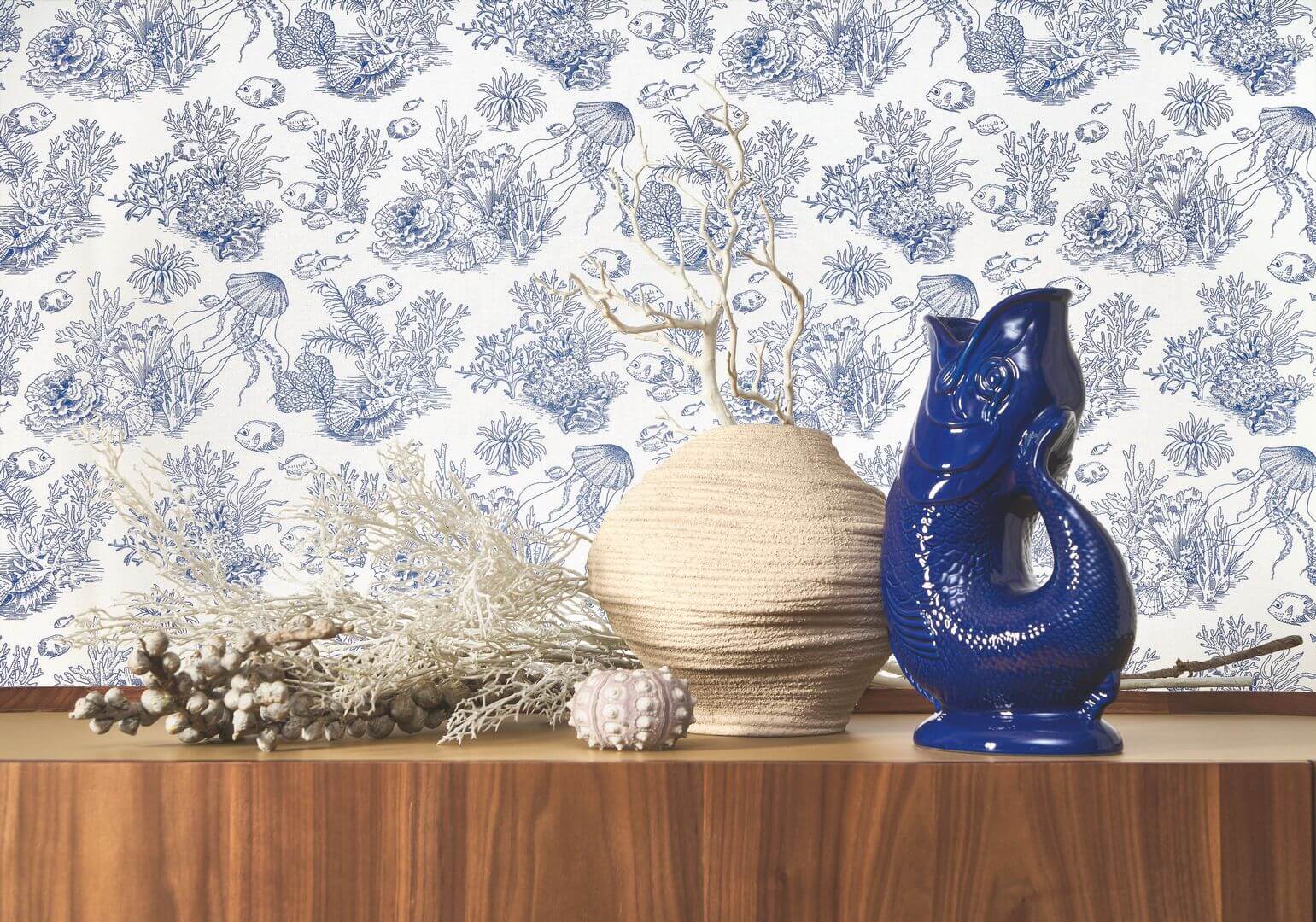 Tapeta koralowce i ryby Casadeco SEAS 201476446 Cote Sauvage Seaside