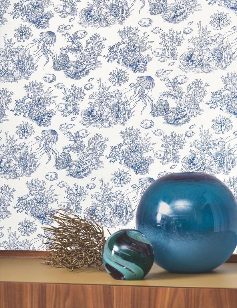 Tapeta koralowce i ryby Casadeco SEAS 201476446 Cote Sauvage Seaside