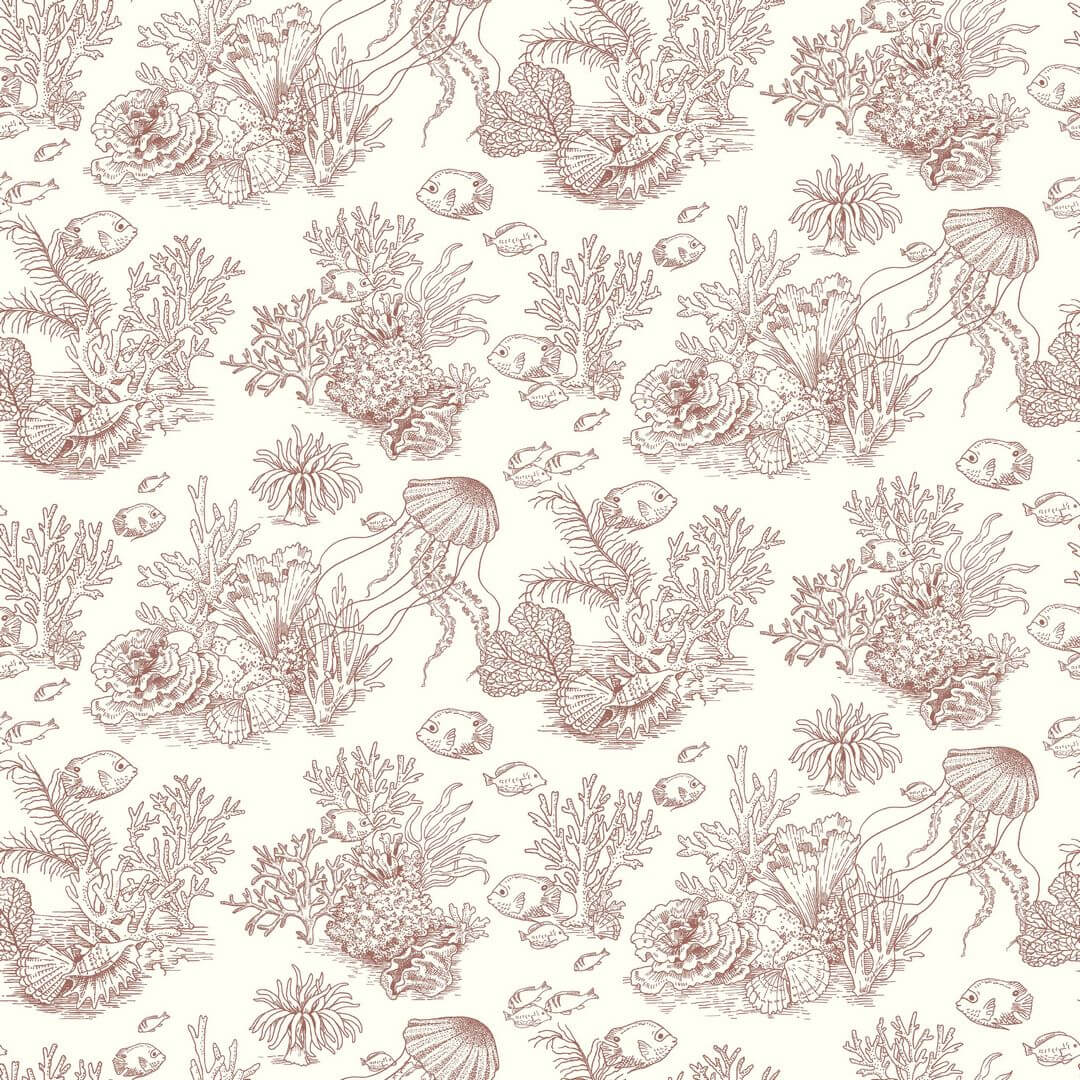 Tapeta koralowce i ryby Casadeco SEAS 201478338 Cote Sauvage Seaside
