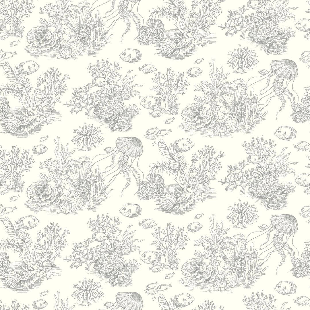 Tapeta koralowce i ryby Casadeco SEAS 201479101 Cote Sauvage Seaside