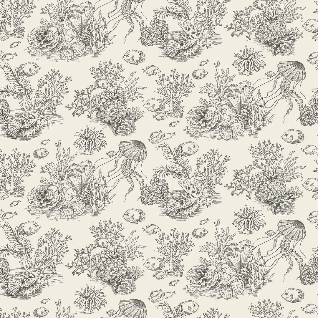 Tapeta koralowce i ryby Casadeco SEAS 201479559 Cote Sauvage Seaside